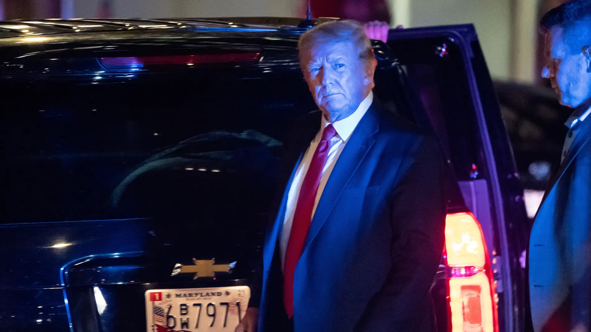 Donald Trump llega a la Trump Tower de Nueva York