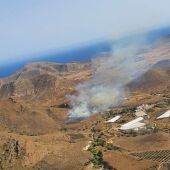 Controlado el incendio en el paraje de Las Hortichuelas de Níjar, en el interior del parque natural Cabo de Gata