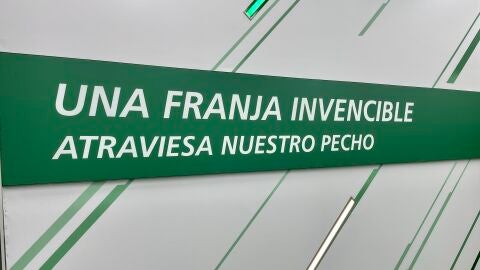 Los pasillos del vestuario del Elche ya lucen con el Centenario