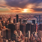 Vista aérea de la ciudad de Nueva York Vista aérea de la ciudad de Nueva York