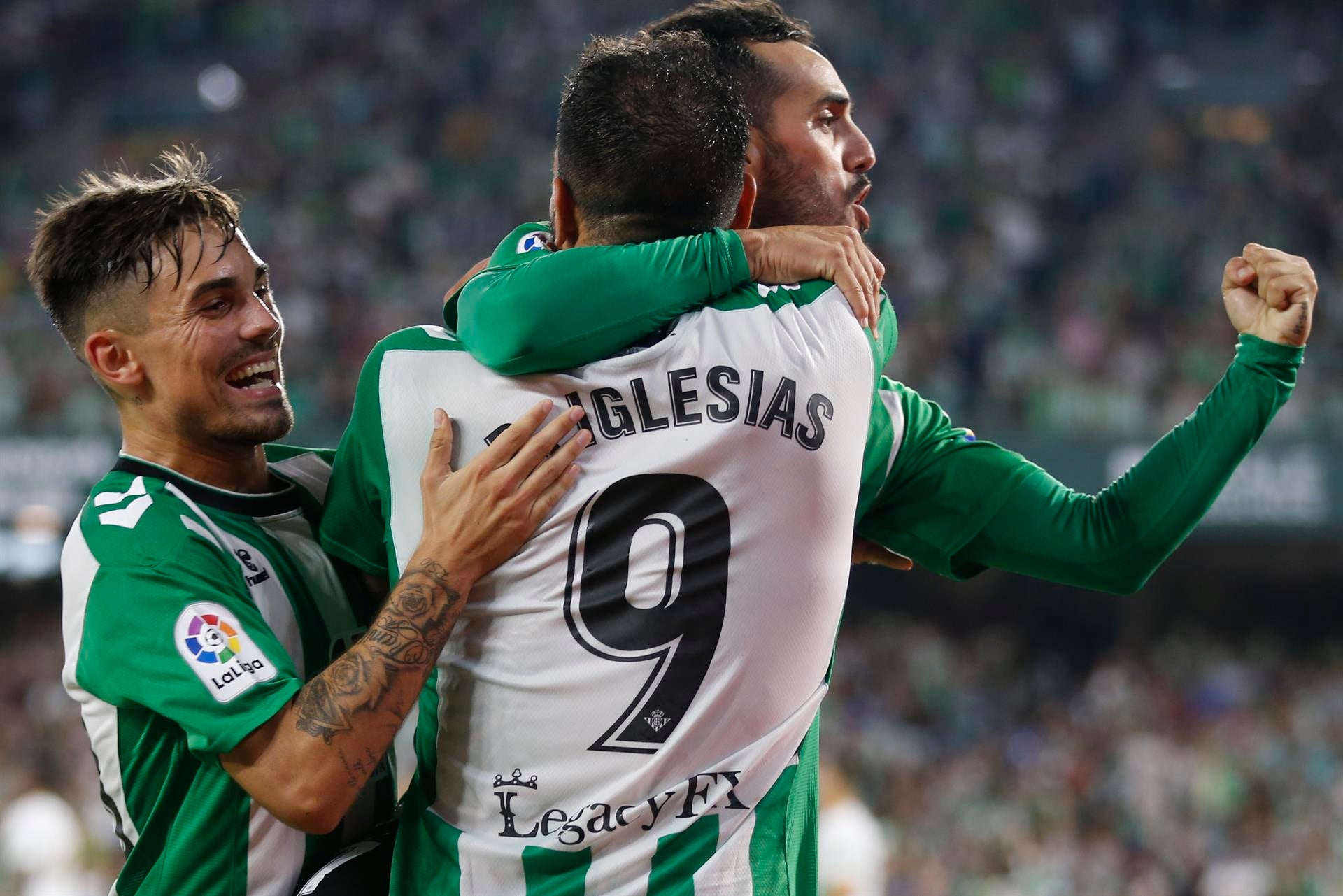 Con Juanmi, pero sin Borja Iglesias en el Camp Nou Con Juanmi, pero sin Borja Iglesias en el Camp Nou