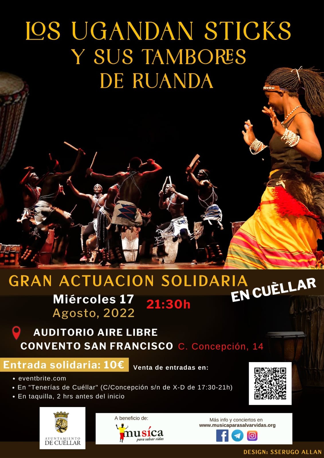 Concierto benéfico de música africana en Cuéllar Concierto benéfico de música africana en Cuéllar