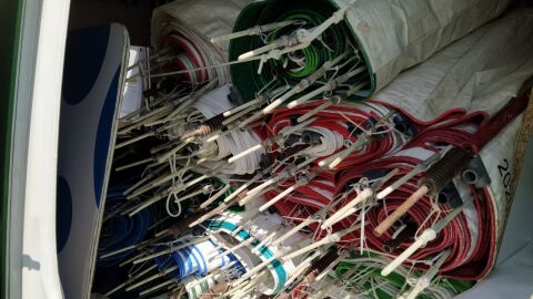 carteles publicitario vuelta ciclista