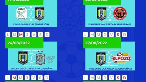 Calendario de la pretemporada 2022