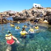 Actividad de Snorkel en la isla de Tabarca