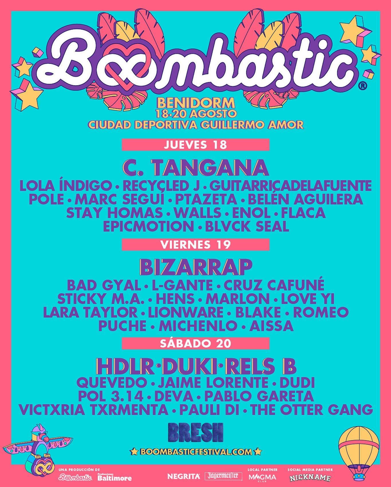 El Boombastic trae a Benidorm a más de 30 artistas en 3 dias El Boombastic trae a Benidorm a más de 30 artistas en 3 dias