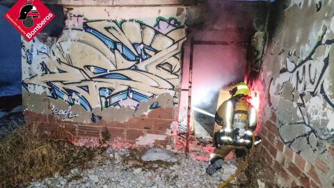 Imagen de la casa incendiada