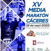 Abiertas las inscripciones para participar en la XV Media Maratón de Cáceres, que se celebra el 18 de septiembre