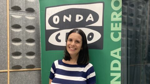 Cristina Esteban, este jueves, en los estudios de Onda Cero Cuenca