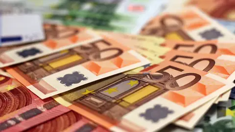 Billetes de euro en una imagen de archivo.