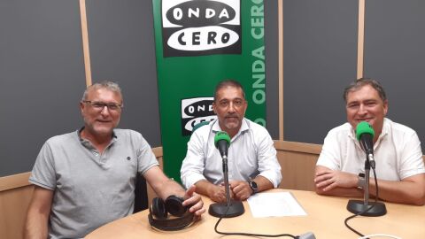 Juan Carlos Fresneda, Luis Aragonés y Ezequiel Moltó