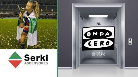 La futbolista ilicitana Asun Mart&iacute;nez sube esta semana con Ascensores Serki
