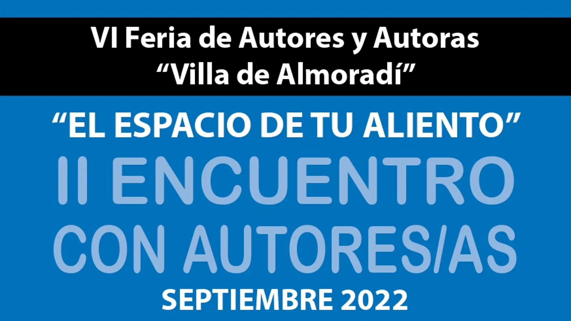 Presentación de la VI feria de autores y autoras villa de almoradí en este mes de septiembre 
