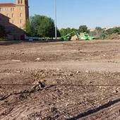 Parcela donde se han talado los árboles Parcela donde se han talado los árboles