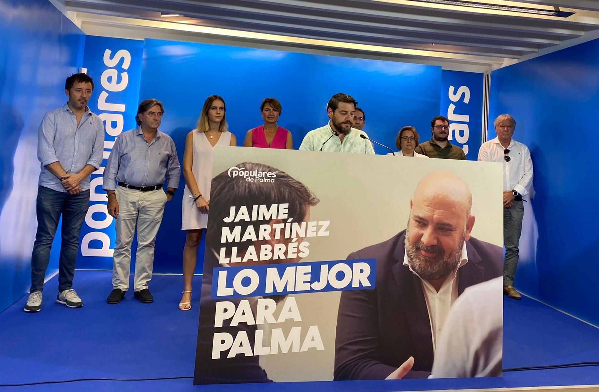 El PP se prepara para las elecciones con el lema 'Lo mejor para Palma' porque "el PSOE ha abandonado" la ciudad El PP se prepara para las elecciones con el lema 'Lo mejor para Palma' porque "el PSOE ha abandonado" la ciudad