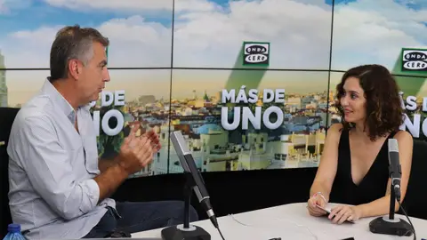 Isabel Díaz Ayuso, durante la entrevista con Carlos Alsina Isabel Díaz Ayuso, durante la entrevista con Carlos Alsina