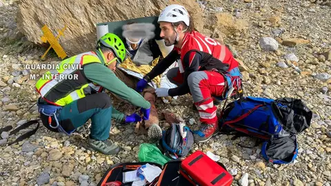 Rescatado un  montañero que llevaba dos días herido