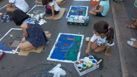 Concurso de Dibujo y Pintura en el asfalto de G.A.L. El Trascacho