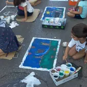 Concurso de Dibujo y Pintura en el asfalto de G.A.L. El Trascacho Concurso de Dibujo y Pintura en el asfalto de G.A.L. El Trascacho