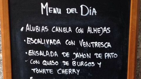 Menú del día