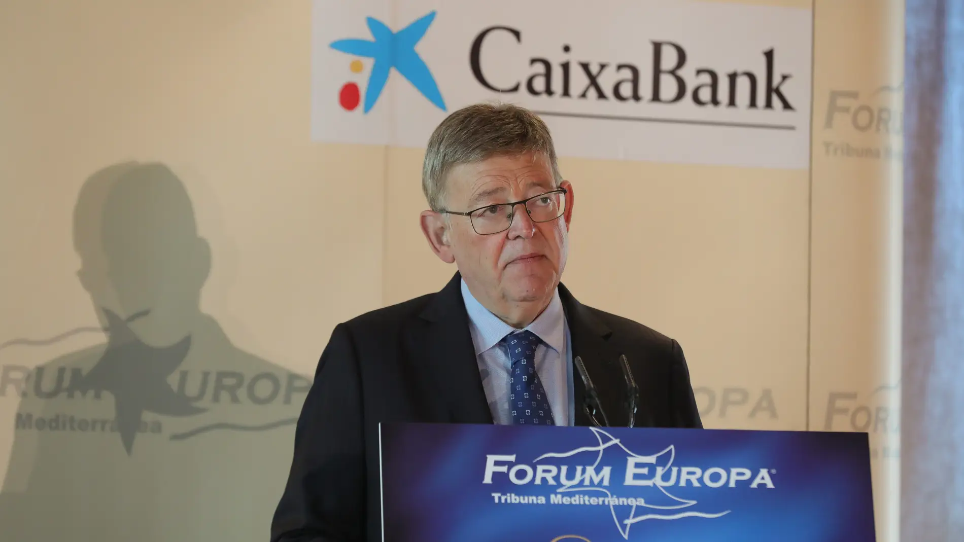 Ximo Puig, durante su intervención en Fórum Europa Tribuna Mediterránea.