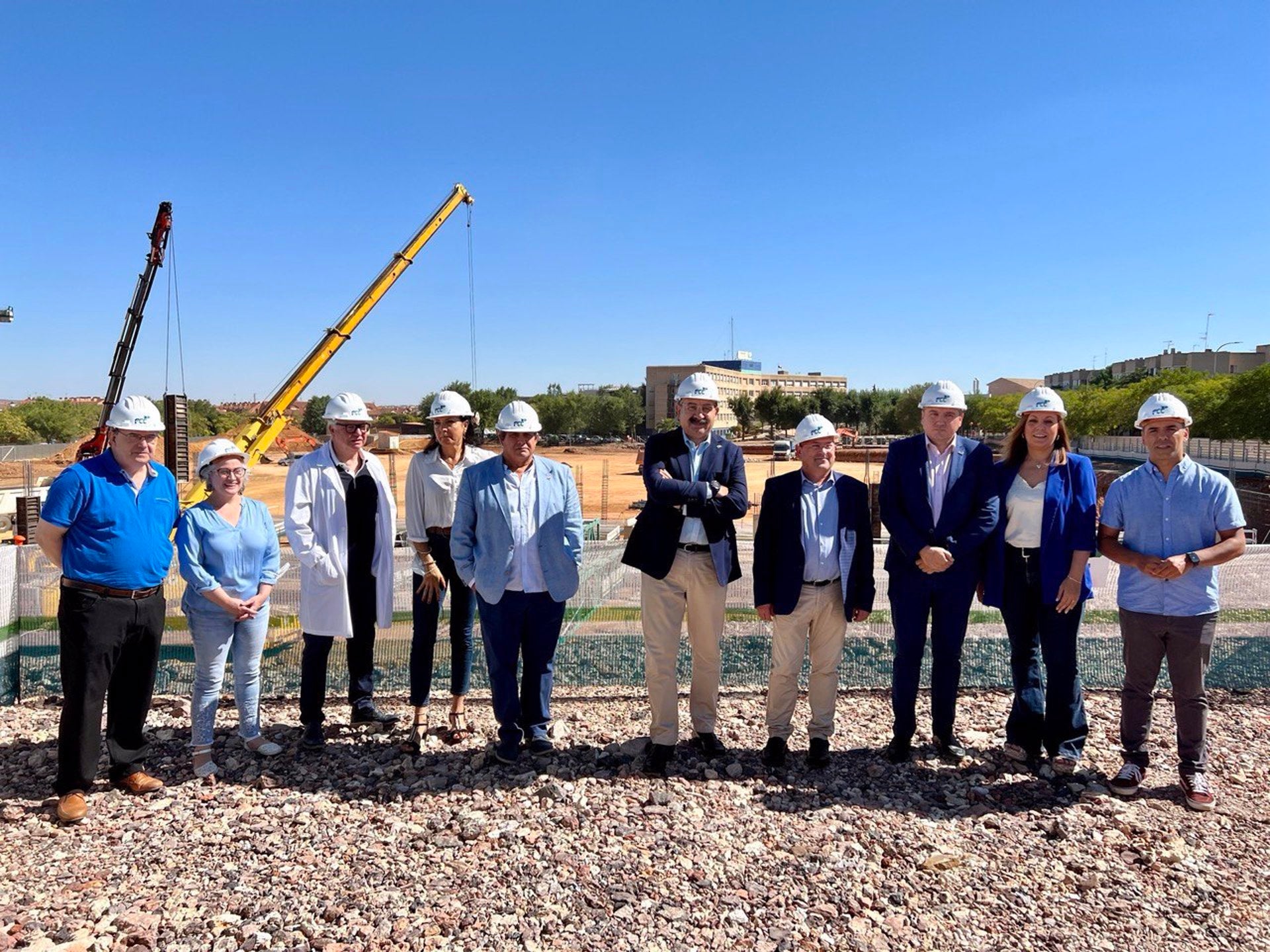 Las obras del Hospital de Puertollano avanzan según lo previsto y sin dificultades técnicas Las obras del Hospital de Puertollano avanzan según lo previsto y sin dificultades técnicas