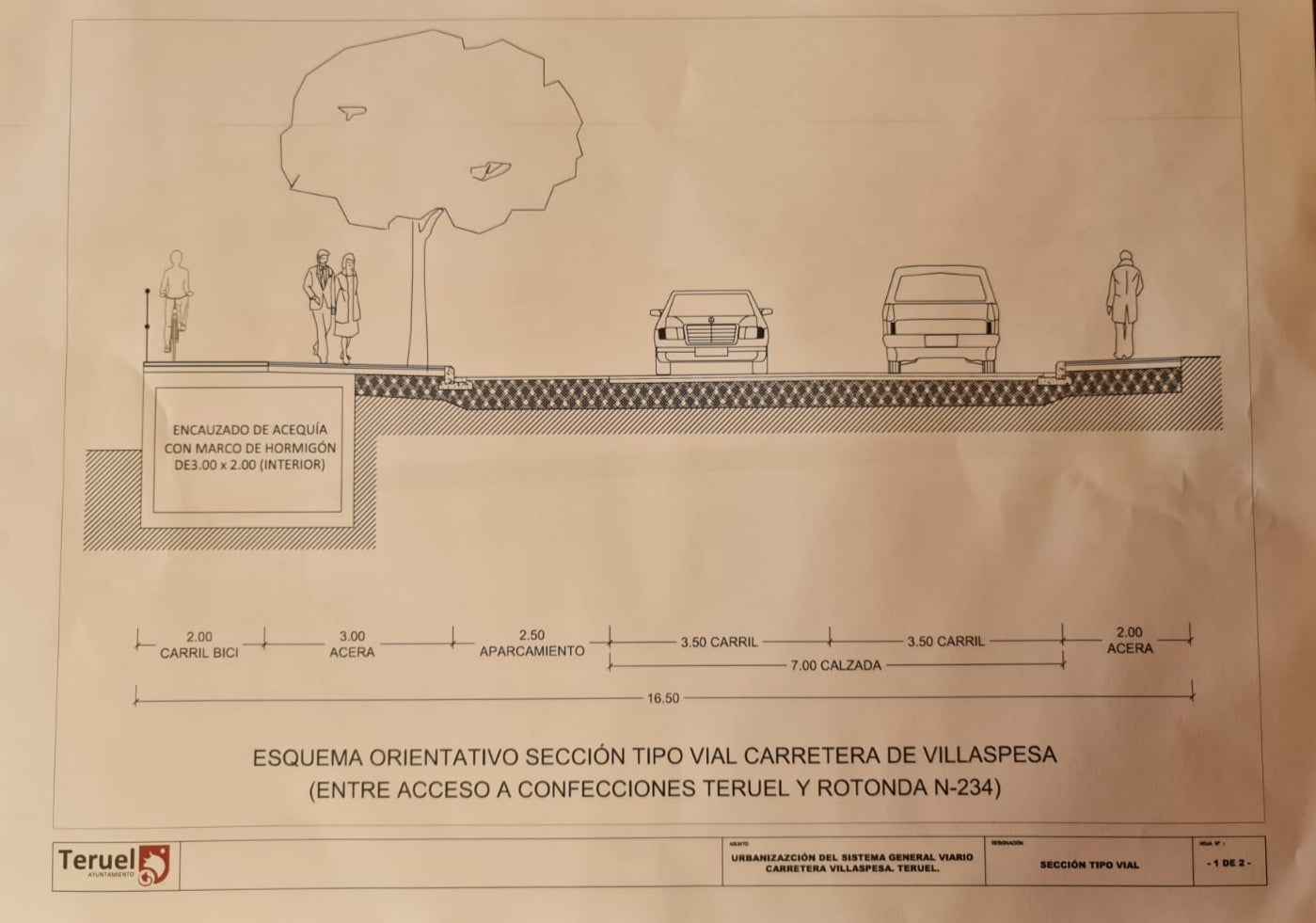 Avanza la reforma de la carretera de Villaspesa Avanza la reforma de la carretera de Villaspesa