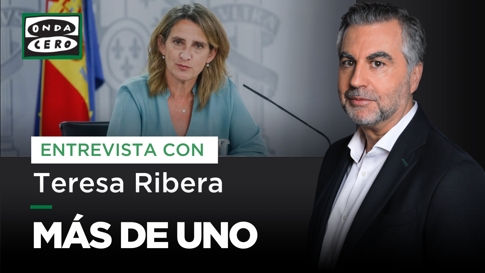Carlos Alsina entrevista este martes en 'Más de uno' a Teresa Ribera Carlos Alsina entrevista este martes en 'Más de uno' a Teresa Ribera