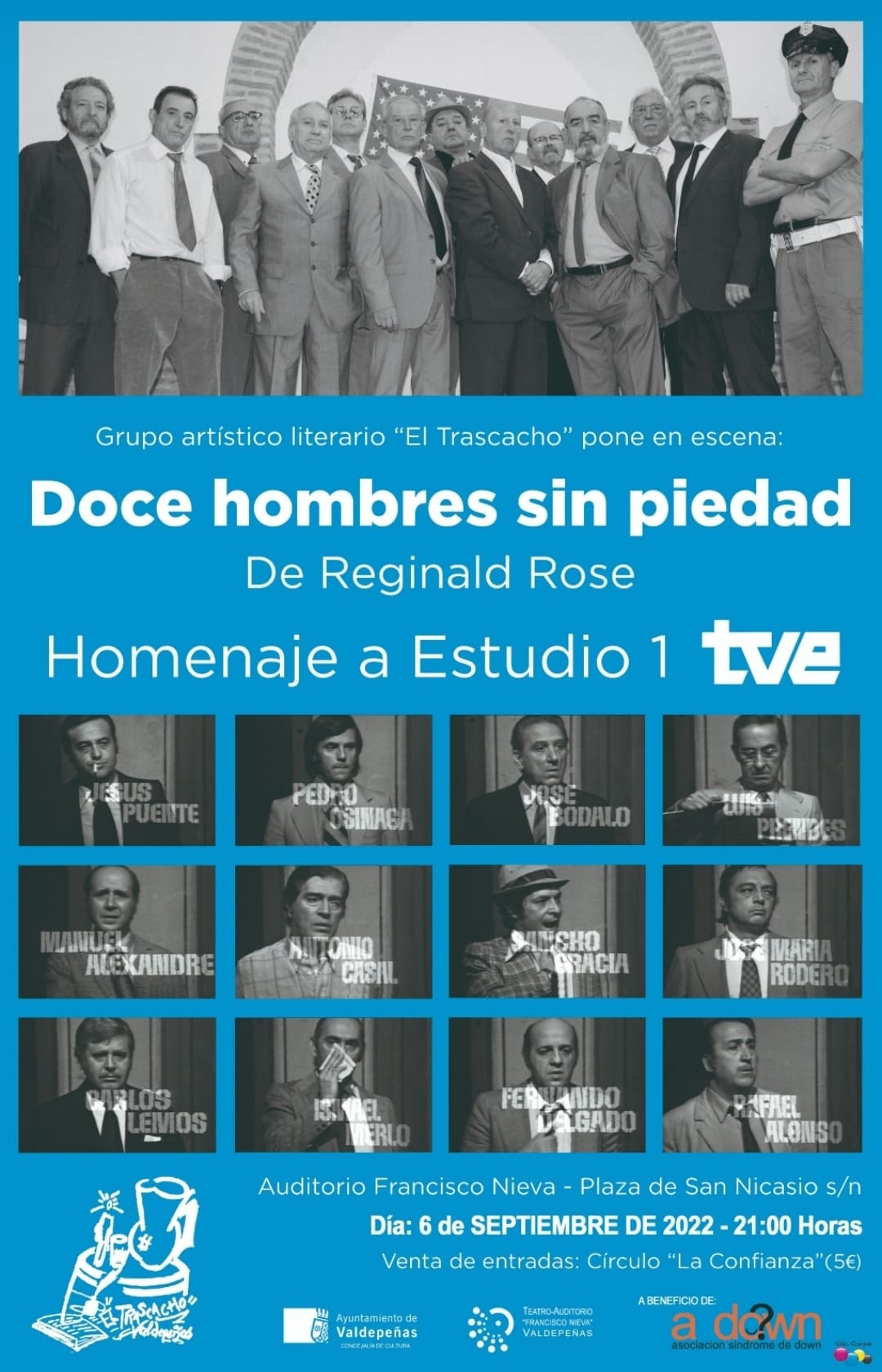 Doce Hombre Sin Piedad para recaudar fondo a favor de A-Down Doce Hombre Sin Piedad para recaudar fondo a favor de A-Down