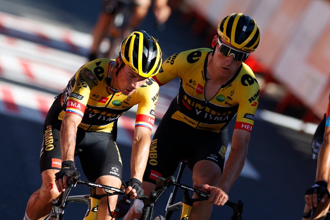 Roglic se retira de la Vuelta tras la caída de ayer Roglic se retira de la Vuelta tras la caída de ayer