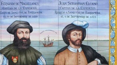 Juan Sebasti&aacute;n Elcano y Fernando de Magallanes