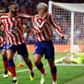 Griezmann celebra el gol de la victoria ante el Oporto