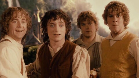 Los hobbits protagonistas de 'El Se&ntilde;or de los Anillos'