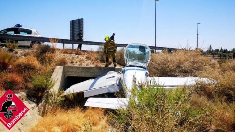 Avioneta siniestrada en Mutxamel 