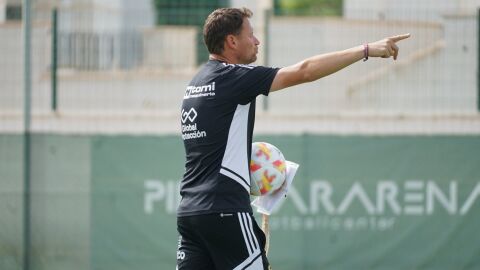 Mario Simón, entrenador del Real Murcia