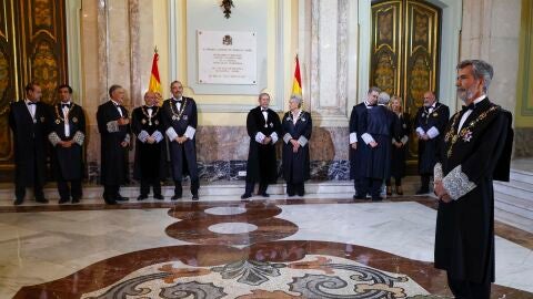 El presidente del Tribunal Supremo, Carlos Lesmes,durante el acto de apertura del A&ntilde;o Judicial 2022/2023