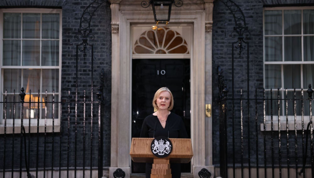 Comparecencia de Liz Truss en Downing Street tras el fallecimiento de Isabel II