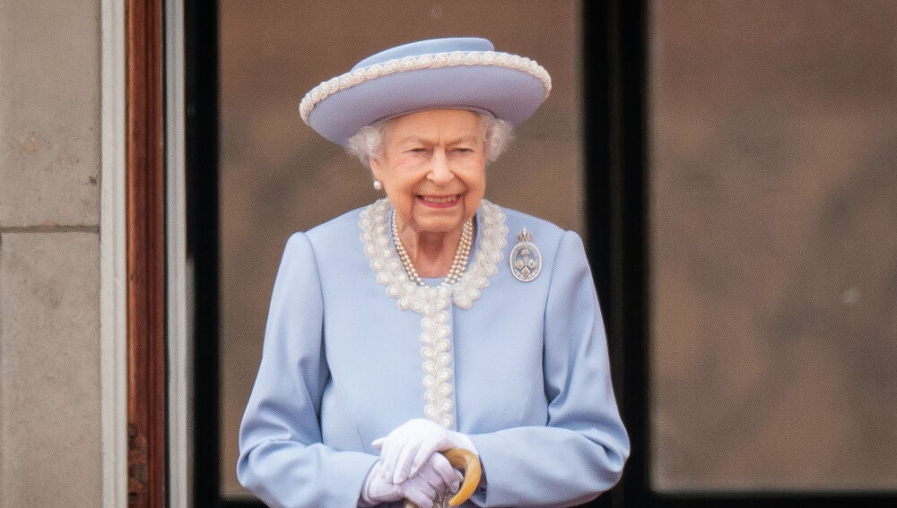 La reina Isabel II en el Palacio de Buckingham, junio de 2022.
