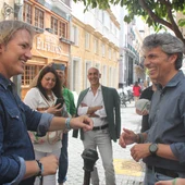 Ismael Beiro, junto a Fran Romero Ismael Beiro, junto a Fran Romero