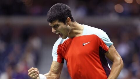 Carlos Alcaraz, en un partido