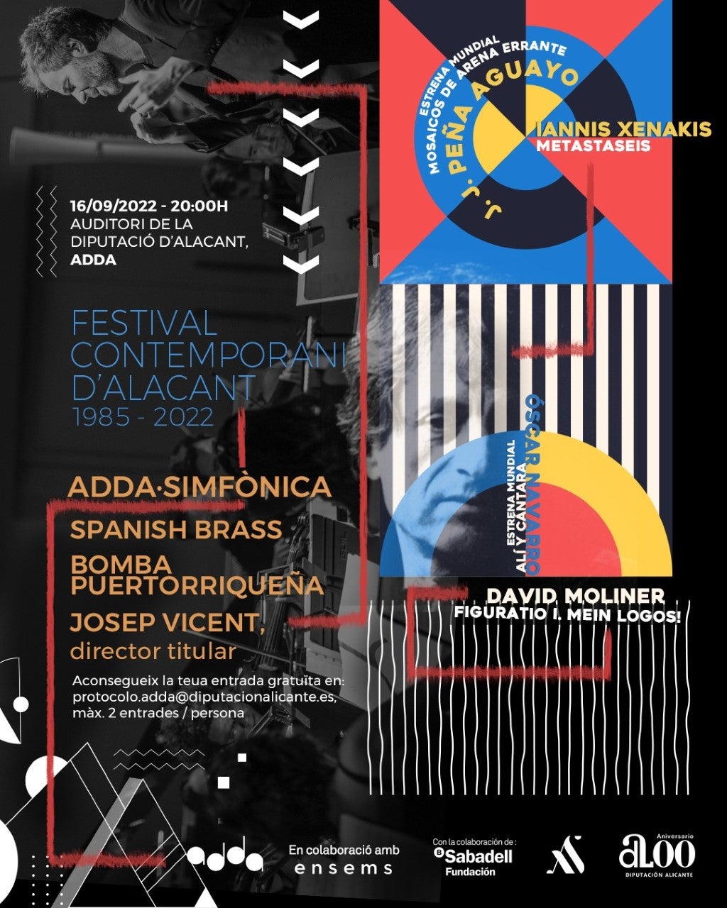 El ADDA de Alicante estrena una nueva edición del Festival Contemporáneo el 16 de septiembre El ADDA de Alicante estrena una nueva edición del Festival Contemporáneo el 16 de septiembre