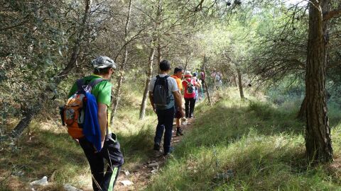 Una de las rutas del Programa de Senderismo