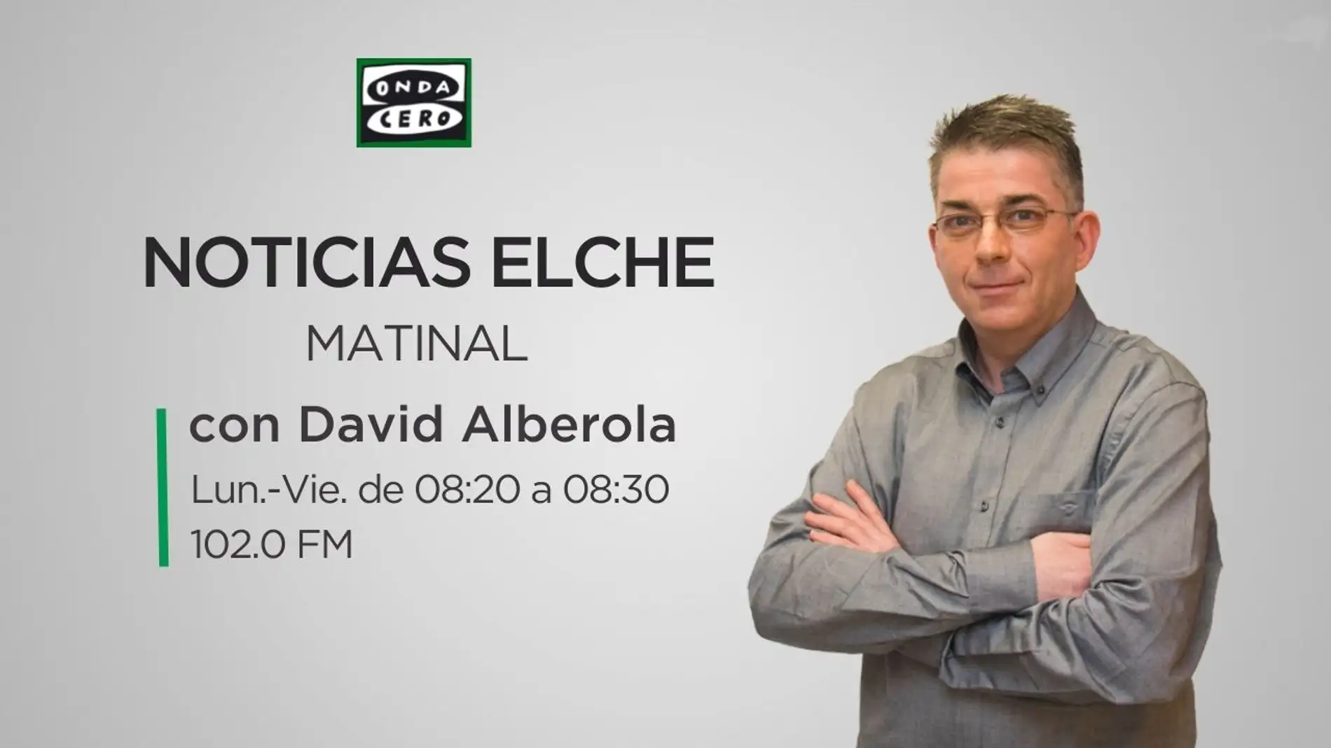 El Informativo Matinal Elche-comarcas del Vinalopó se emite de lunes a viernes de 08:20 a 08:30.