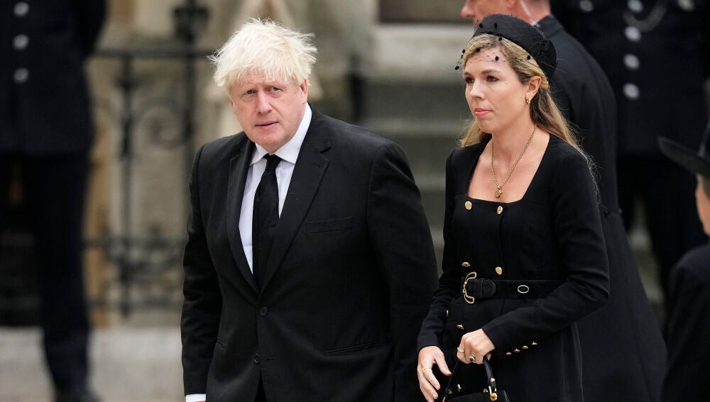 El exprimer ministro Boris Johnson y su esposa Carrie Johnson 