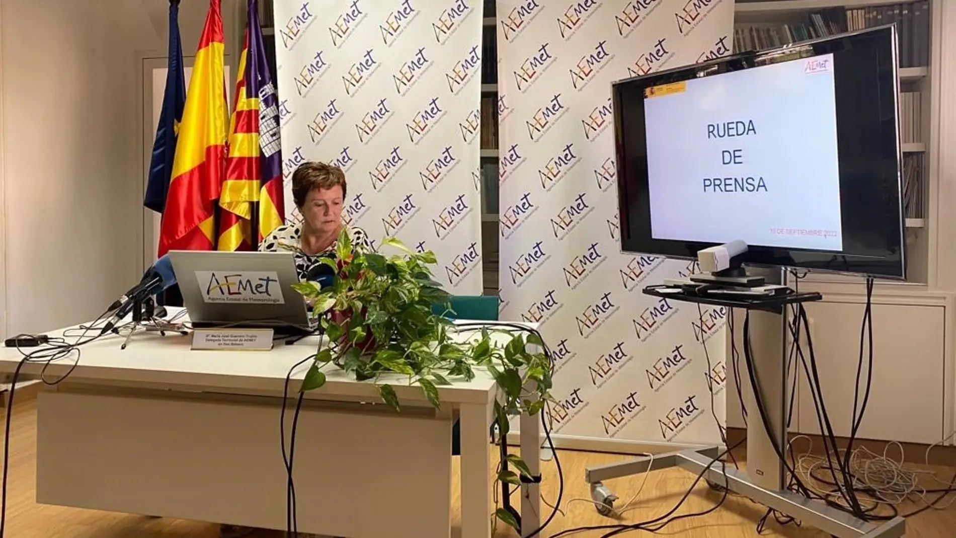 María José Guerrero, delegada territorial de la Agencia estatal de meteorología en Baleares