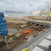 Benidorm destrozos lluvias playa levante Benidorm destrozos lluvias playa levante