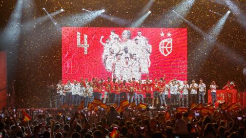 España celebra el Eurobasket España celebra el Eurobasket