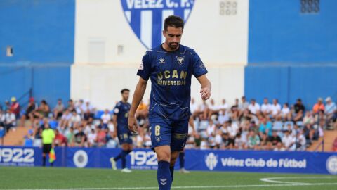 Sergio Cortés, jugador del UCAM Murcia, en Vélez