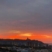 benidorm marina baixa amaneciendo