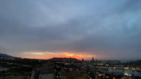benidorm marina baixa amanecer lejos benidorm marina baixa amanecer lejos